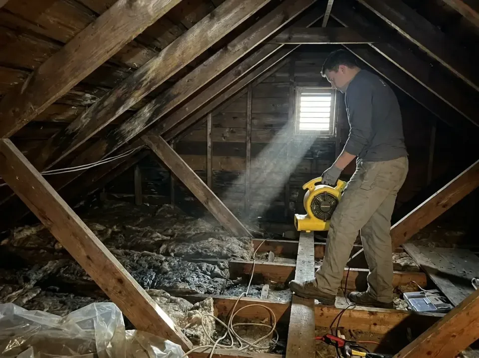 attic-water-damage-drying-proc-007 — frequently asked questions, Emergency Water Extraction & 24/7 Flood Response in Pemberw…